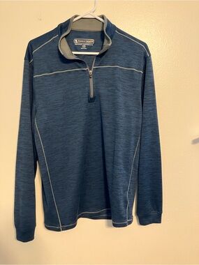 Pebble Beach Men’s Navy Blue Quarter-Zip Pullover